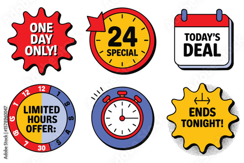 Urgent Sale Icons: Limited Time Offers & Deals