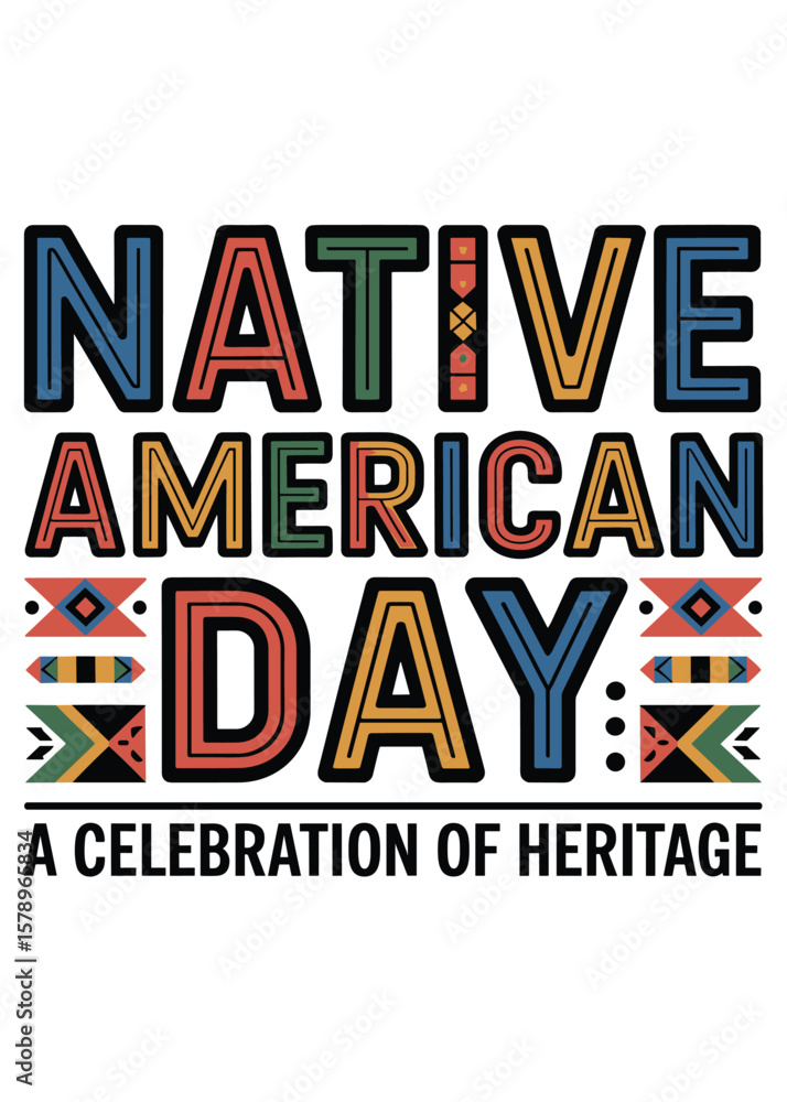 Fototapeta premium Native American Day Quote Typography T-Shirt Design