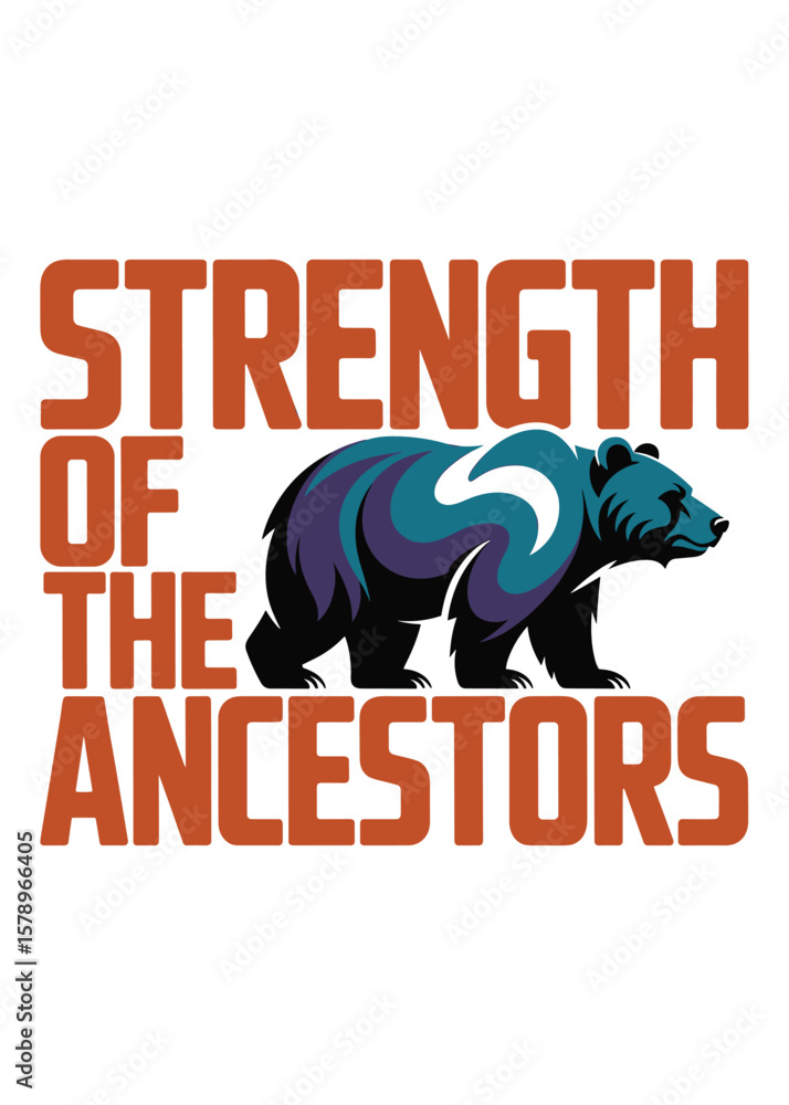 Obraz premium Minimalist Native American Day Quote Typography T-Shirt Design