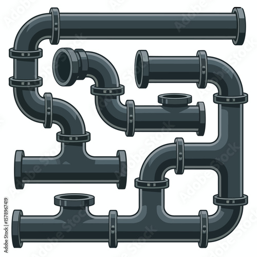 industrial pipes and valves