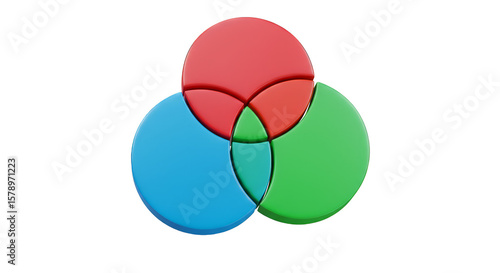 Intersect Circles Venn Diagram Infographic Chart Business Graph PNG
