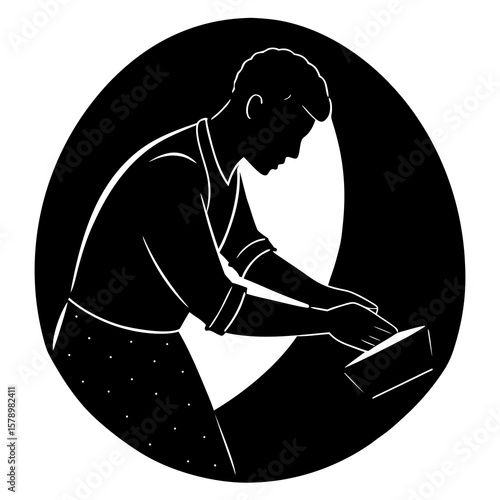Digital Person Polishing with Rasp Silhouette