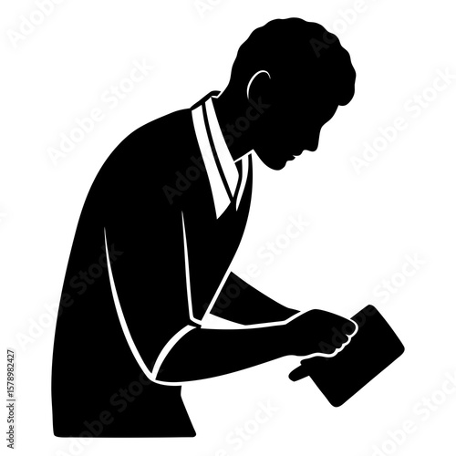 Digital Person Polishing with Rasp Silhouette