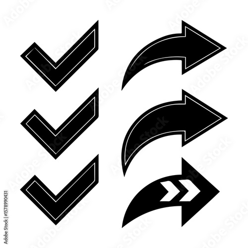 Wallpaper Mural A versatile collection of vector arrow icons and design elements illustrating direction and business symbols Torontodigital.ca