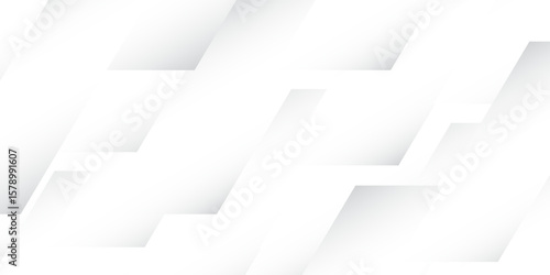Abstract geometric white and gray color background. Vector