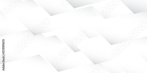 Abstract geometric white and gray color background. Vector