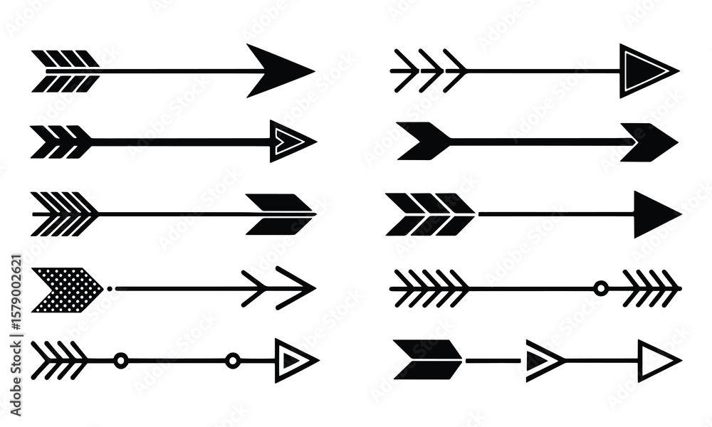 Big Black Arrow Icon Set Modern Simple Vector Collection Big Black Arrow Icon Set Modern Simple Vector Collection