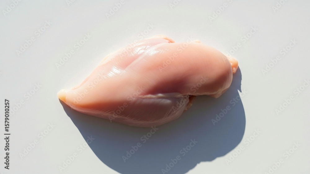 Fototapeta premium Raw chicken on a white background