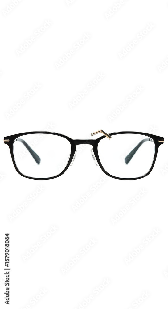 Fototapeta premium Optical Eyeglasses Transparent Background Clear Style Fashion Glasses