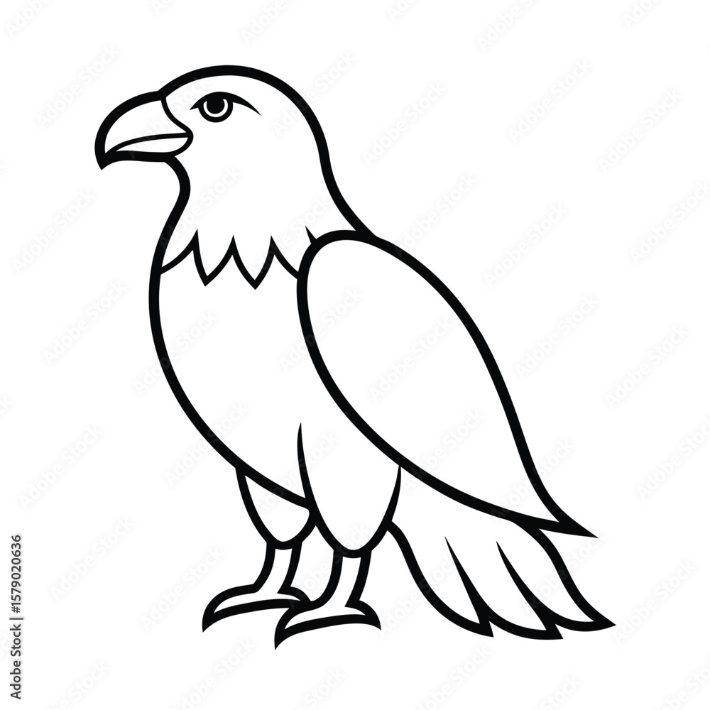 Fototapeta premium eagle-vector-illustration-include-after-on-white-b.eps