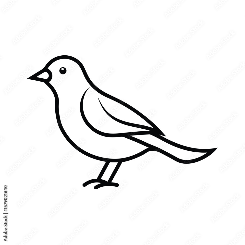 Obraz premium bird-icon-vector-illustration-include-after-on-whi.eps