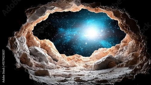 Wallpaper Mural Cosmic Vista Through a Cave Opening Torontodigital.ca