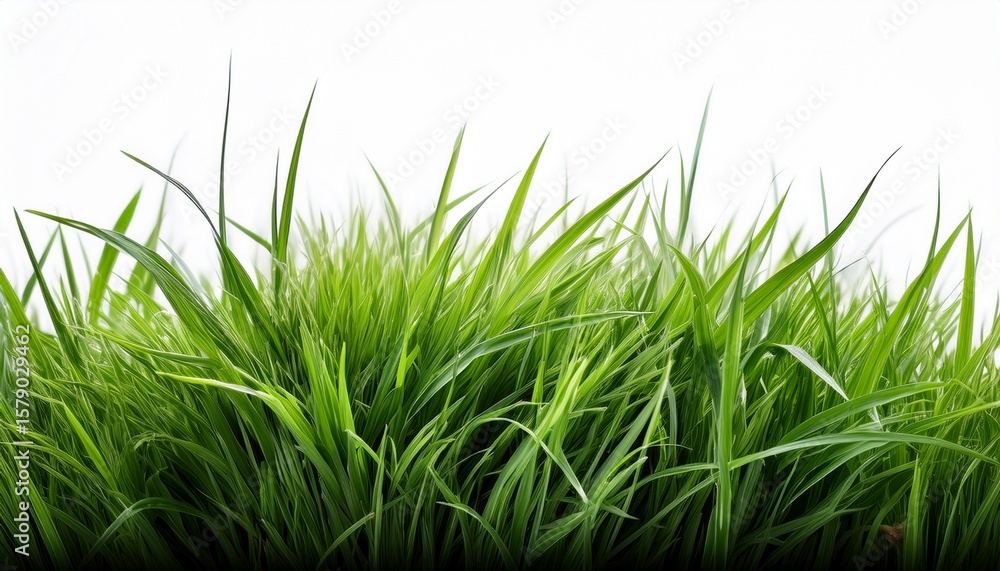 Obraz premium green grass isolated and white background