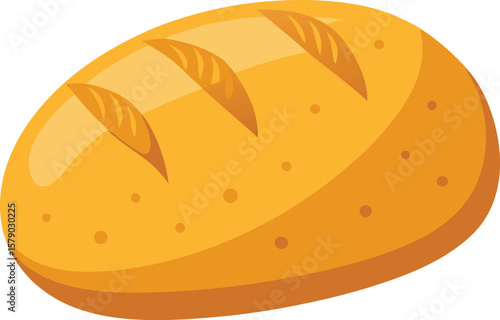 Herbal Tea Steam Aromatics Delicious Golden Brown Loaf of Bread, Perfect for Sandwiches and Toasting.