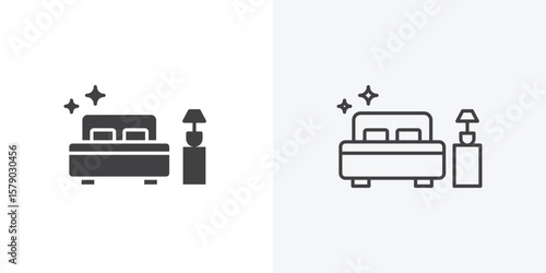 Clean Room icon. collection of editable stroke line and solid flat styles.