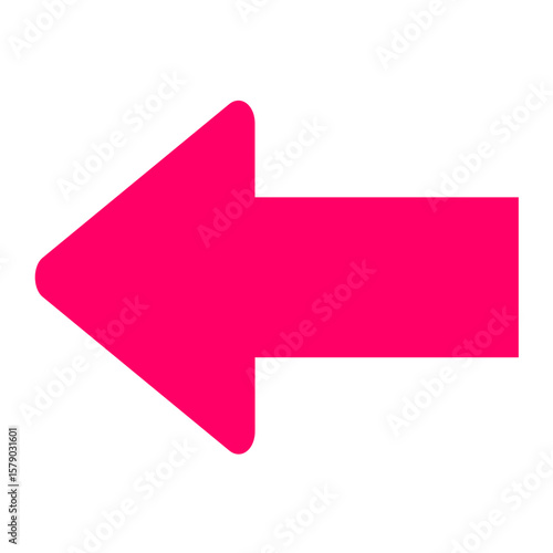 Left Arrow Vector Design Icon Style