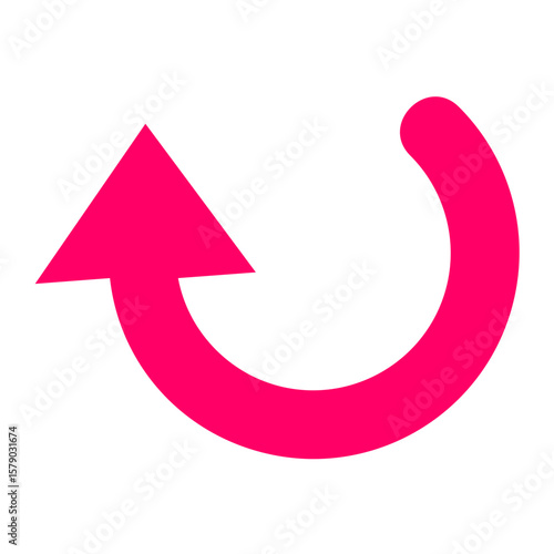 Curved Up Vector Design Icon Style