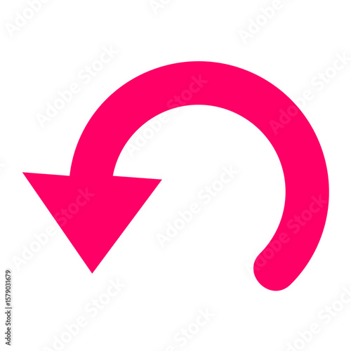 Curved Down Vector Design Icon Style