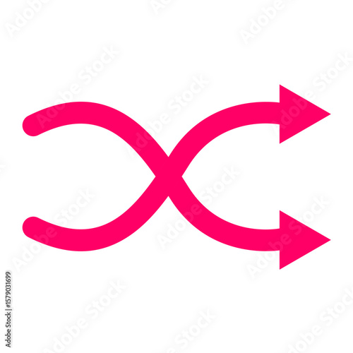 Shuffle Vector Design Icon Style