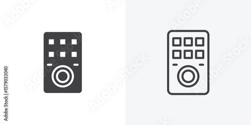 Intercom icon. collection of editable stroke line and solid flat styles.