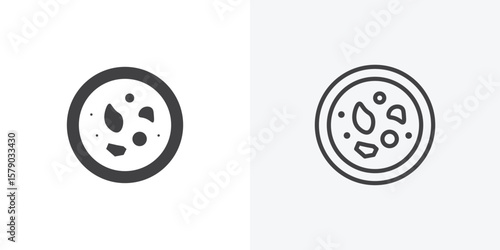 Leukemia icon. collection of editable stroke line and solid flat styles.