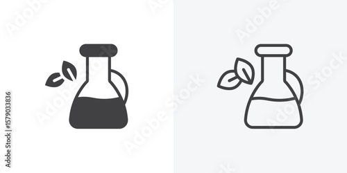 Massage oil icon. collection of editable stroke line and solid flat styles.