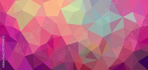 Overlapping polygons in vibrant hues create a dynamic, minimalist backdrop,  flat,   geometric shapes