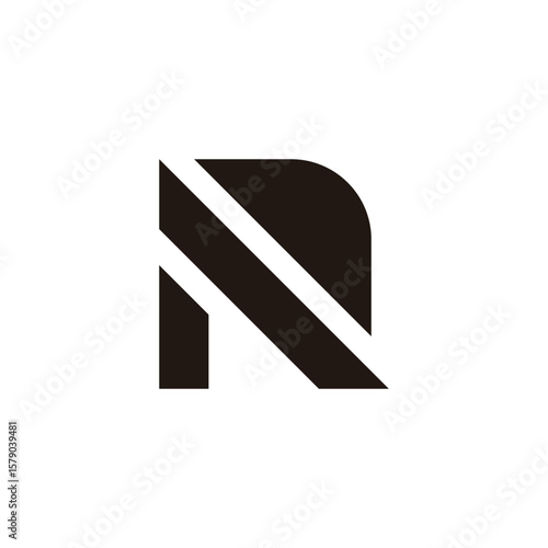 Free Download letter rn simple geometric stripes logo vector - GFXLoad