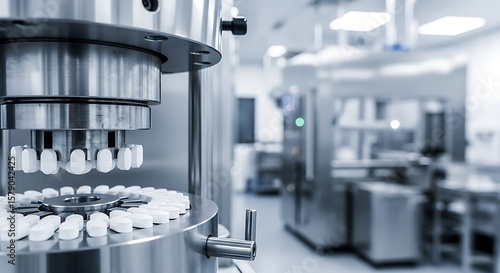 Pharmaceutical Pill Production Machine in Clean Room Environment Automated Manufacturing Process