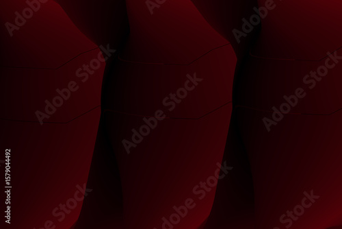 Abstract vector surface with soft dimensional curves