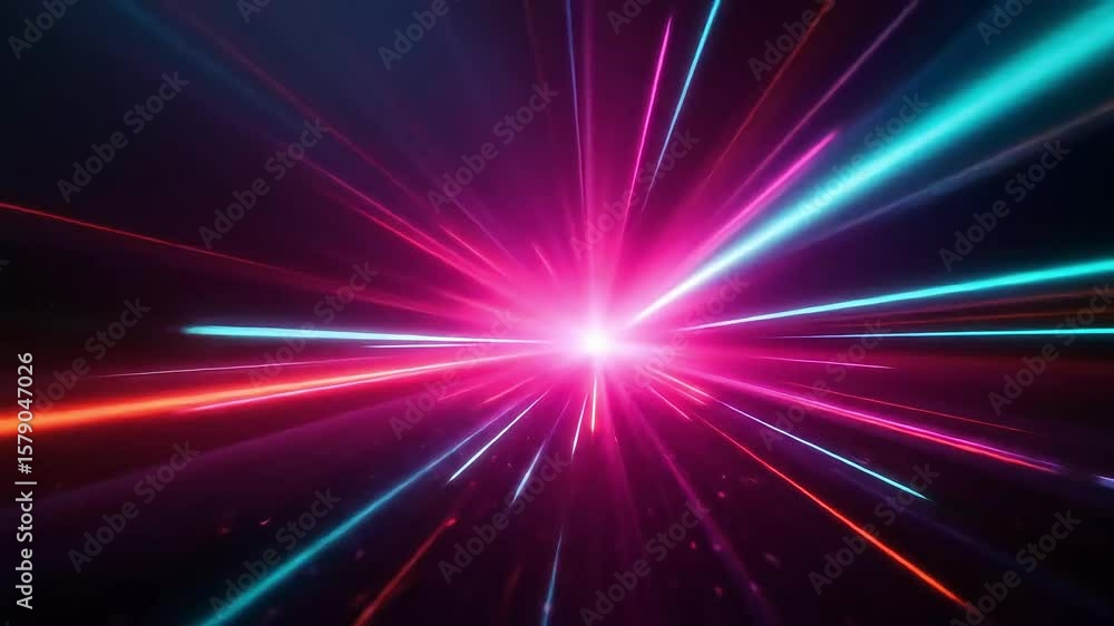 Streaking Light Trails in Hyperspace Futuristic Motion Background Streaking Light Trails in Hyperspace Futuristic Motion Background