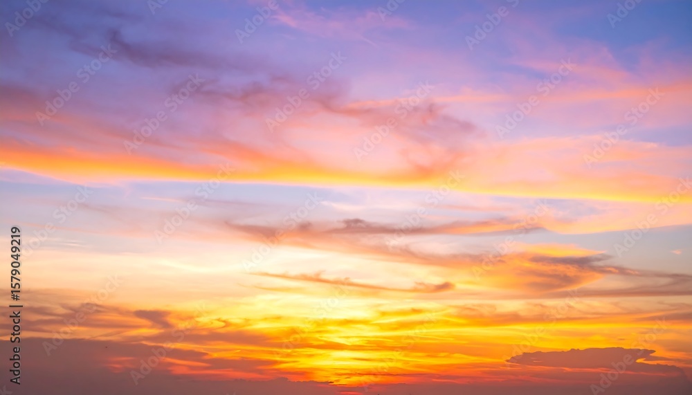 Naklejka premium Colorful sunset sky