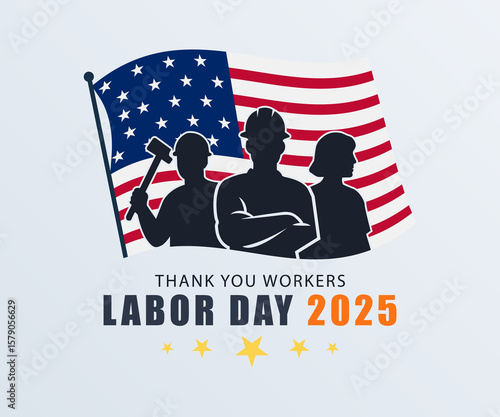 Thank You Workers Labor Day 2025 Art