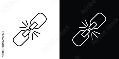 Tableau sur toile Broken link icon