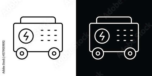 Bild auf Leinwand Generator icon