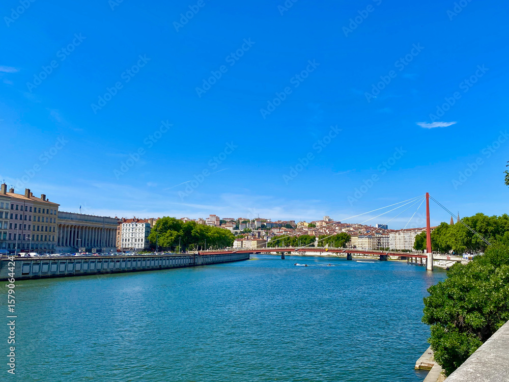 Obraz premium Passerelle du Palais de Justice - Lyon