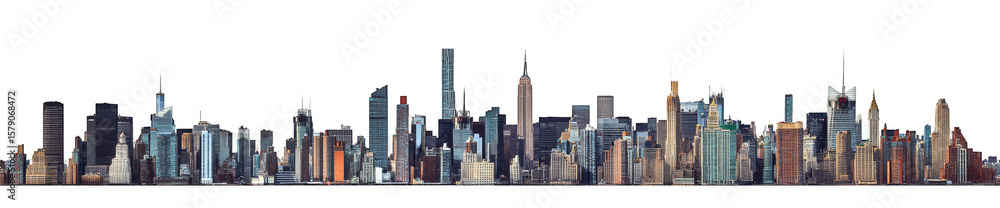 Fototapeta premium Abstract Cityscape Silhouette