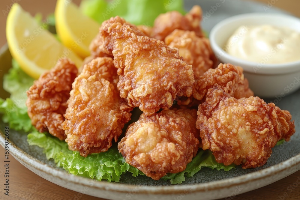 Japanese karaage fried chicken Japanese karaage fried chicken