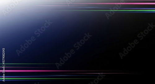 Dark Abstract Gradient Background with Subtle Neon Lines