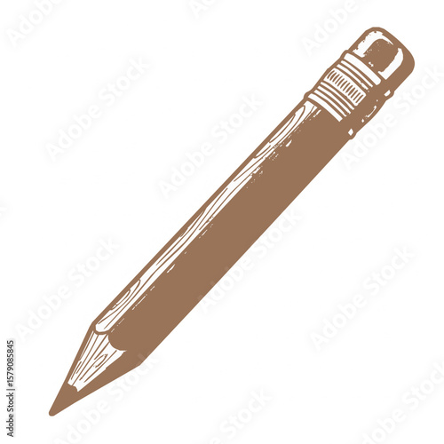 vector illustration of a pencil