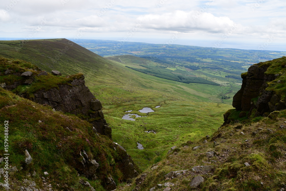 Fototapeta premium Comeragh, Mountains, Co. Waterford, Ireland,