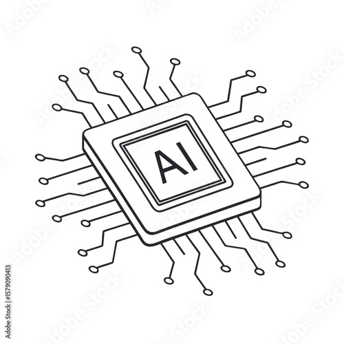 Central processing unit with artificial intelligence designation chip processor