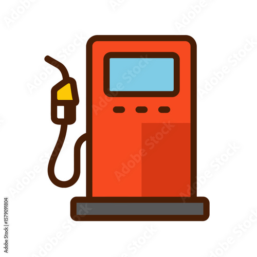 gas pump vector illustration