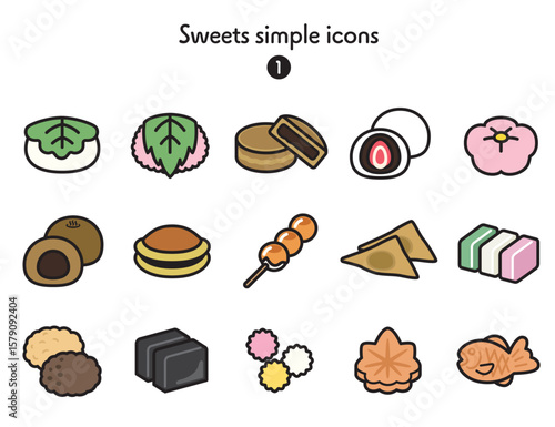 アイコン集 スイーツ〜和菓子