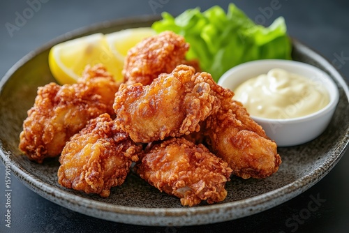 Japanese karaage fried chicken