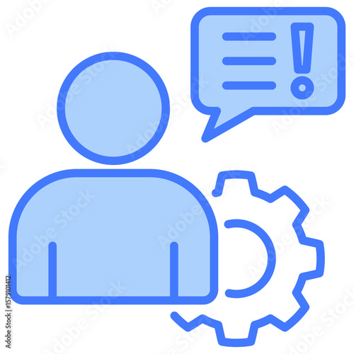 Complaint Handling Blue Icon