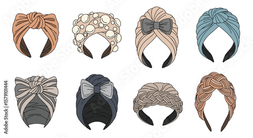 Stylish headwear collection fashionable turban headbands for women