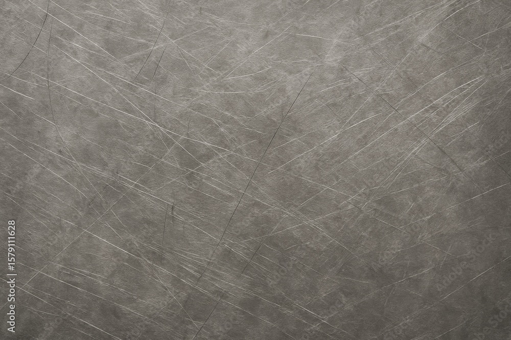 Naklejka premium Brushed steel surface with fine grain