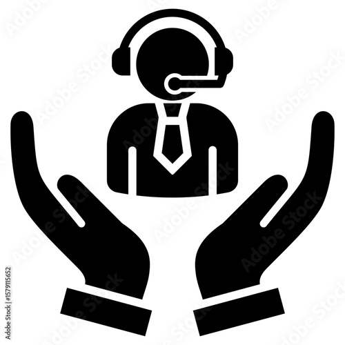 Customer Care Glyph Icon