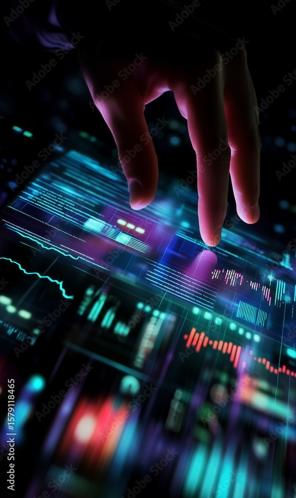 Obraz premium Digital marketing futuristic concept